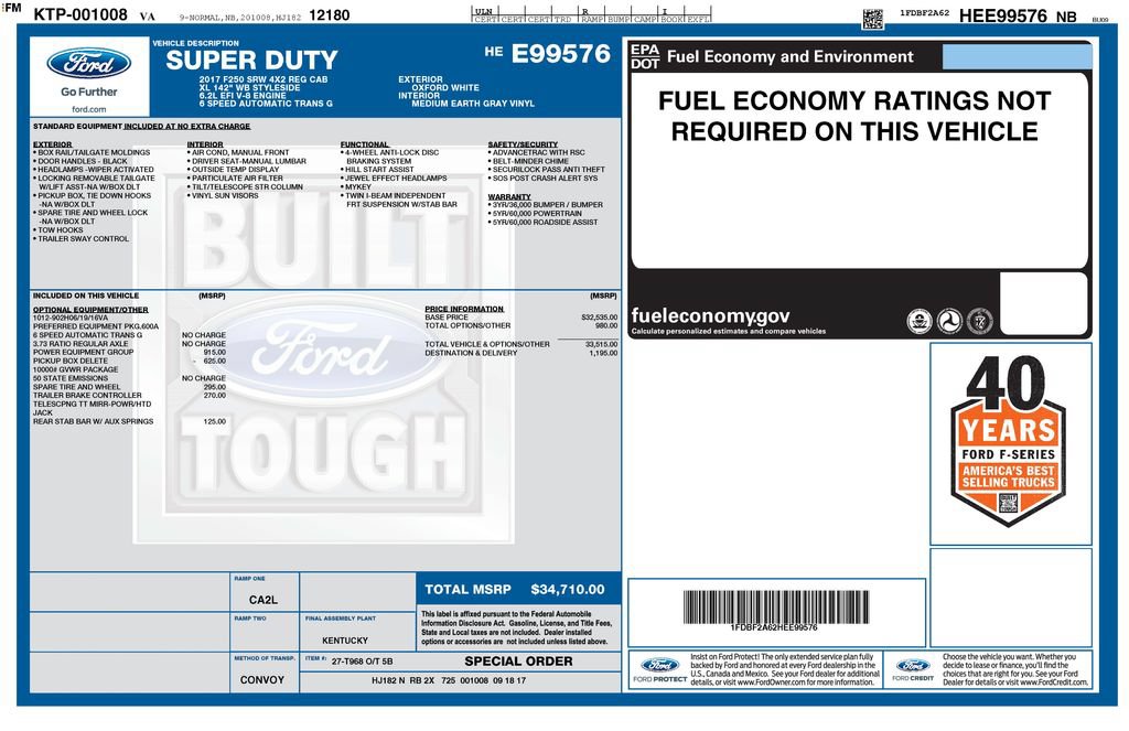 Used 2017 Ford F250 XL w/ Power Equipment Group RWD image 15