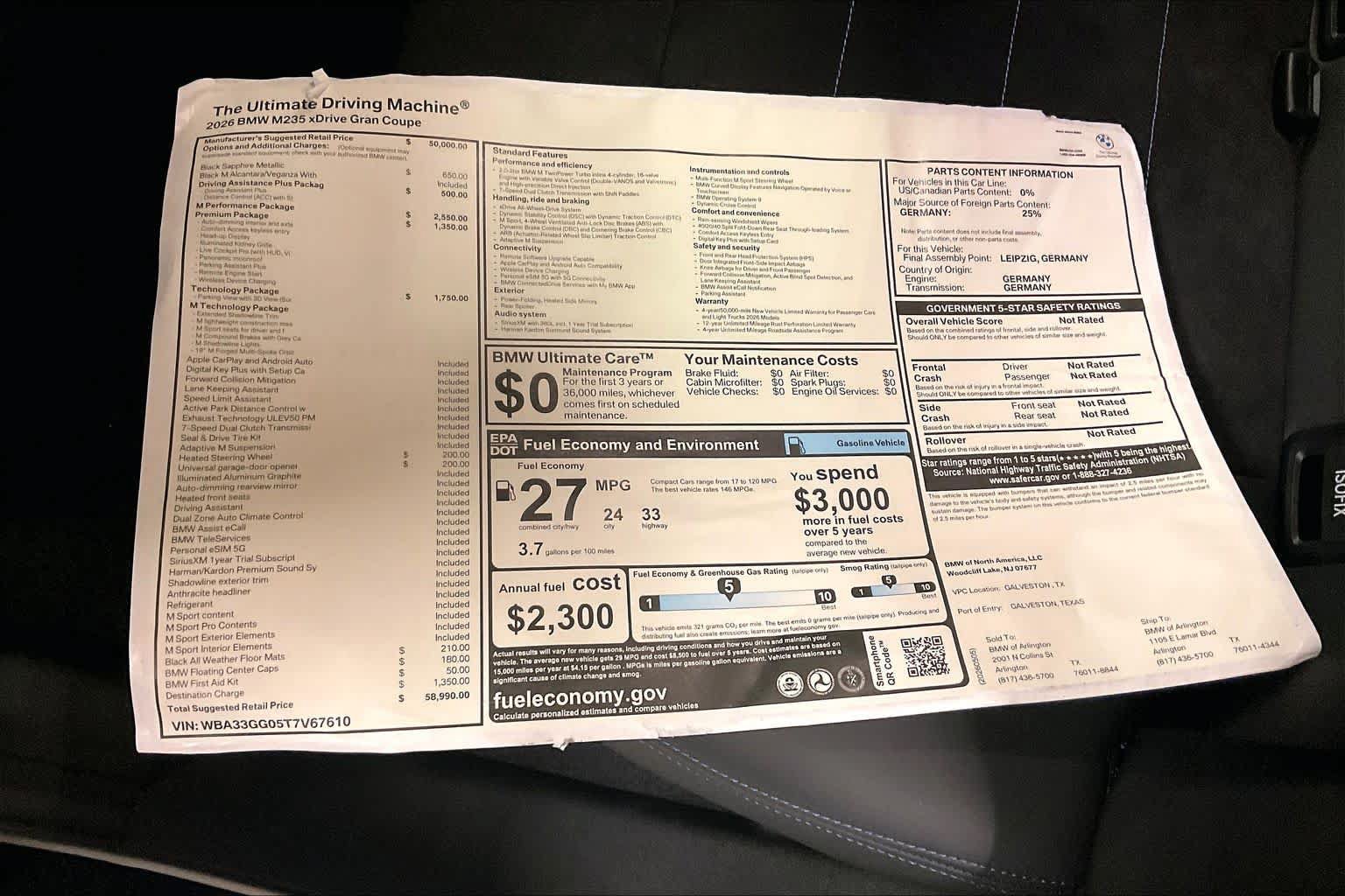 New 2026 BMW M235i xDrive w/ M Performance Package AWD/4WD image 19