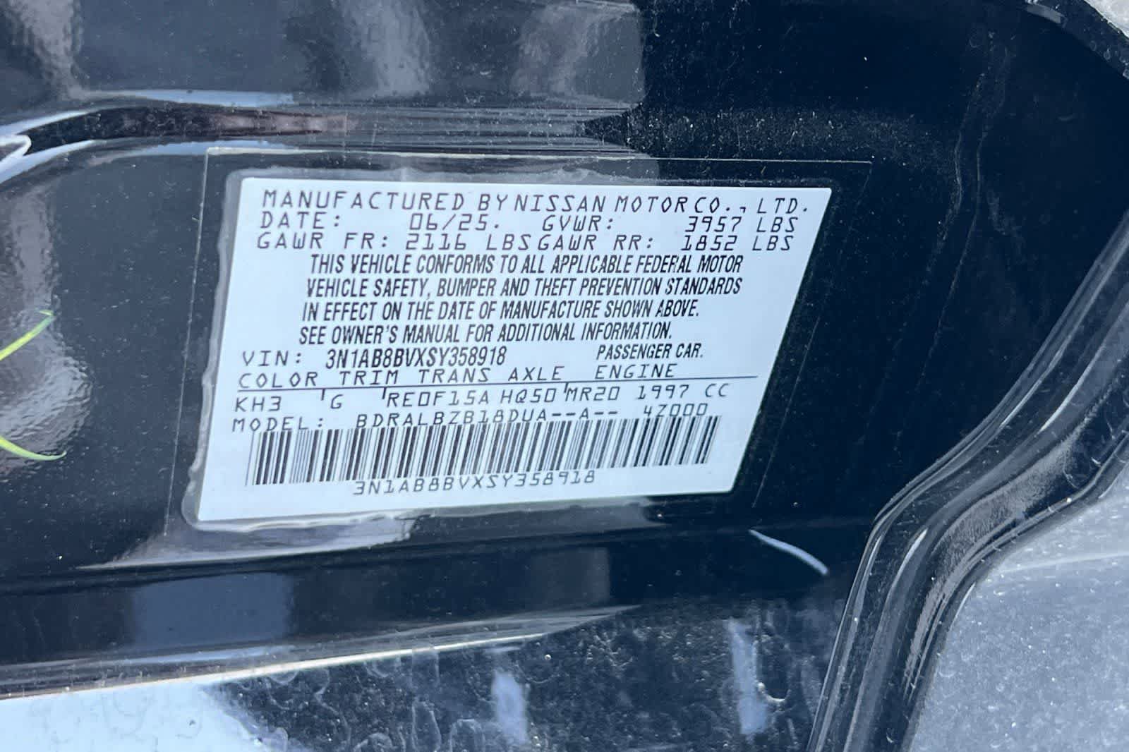 Certified 2025 Nissan Sentra S FWD image 28