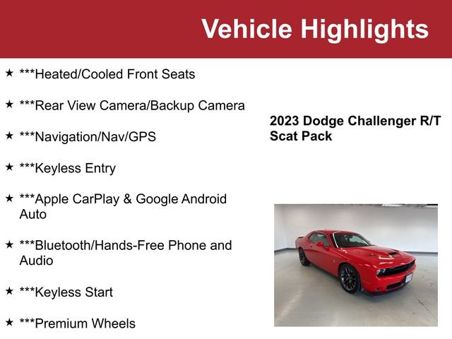Used 2023 Dodge Challenger R/T Scat Pack w/ Plus Package image 2