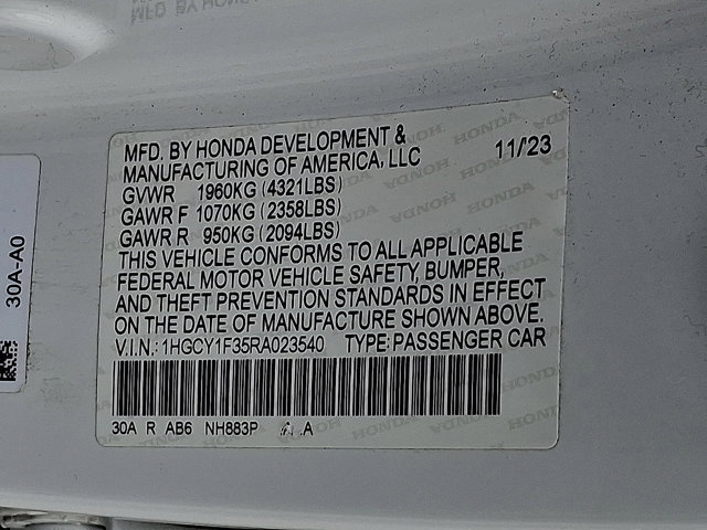 Used 2024 Honda Accord EX image 26