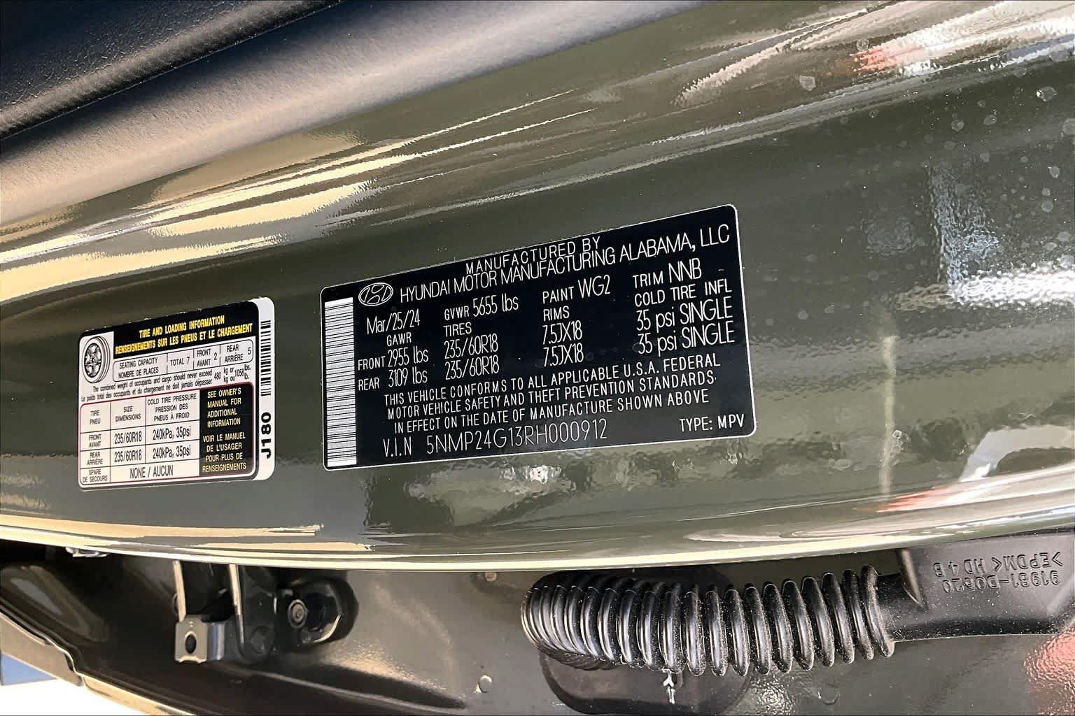 Certified 2024 Hyundai Santa Fe SEL FWD image 33