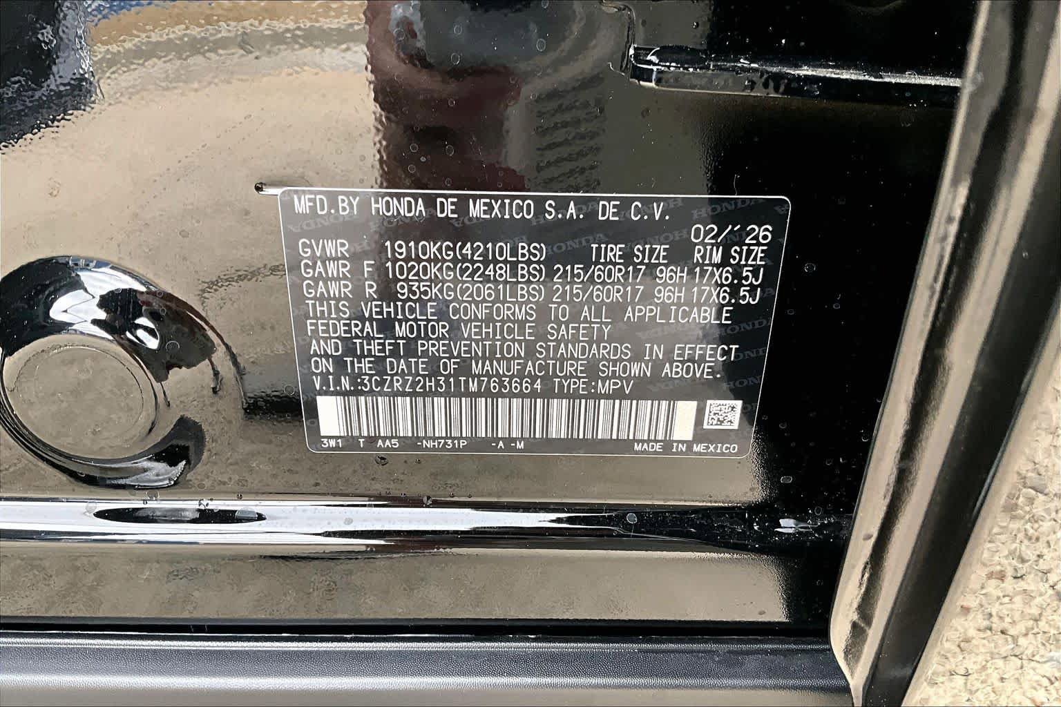 New 2026 Honda HR-V LX image 21