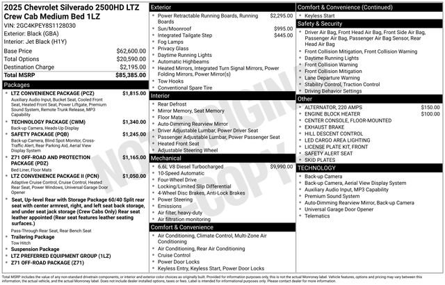 Certified 2025 Chevrolet Silverado 2500 LTZ w/ LTZ Convenience Package AWD/4WD image 5