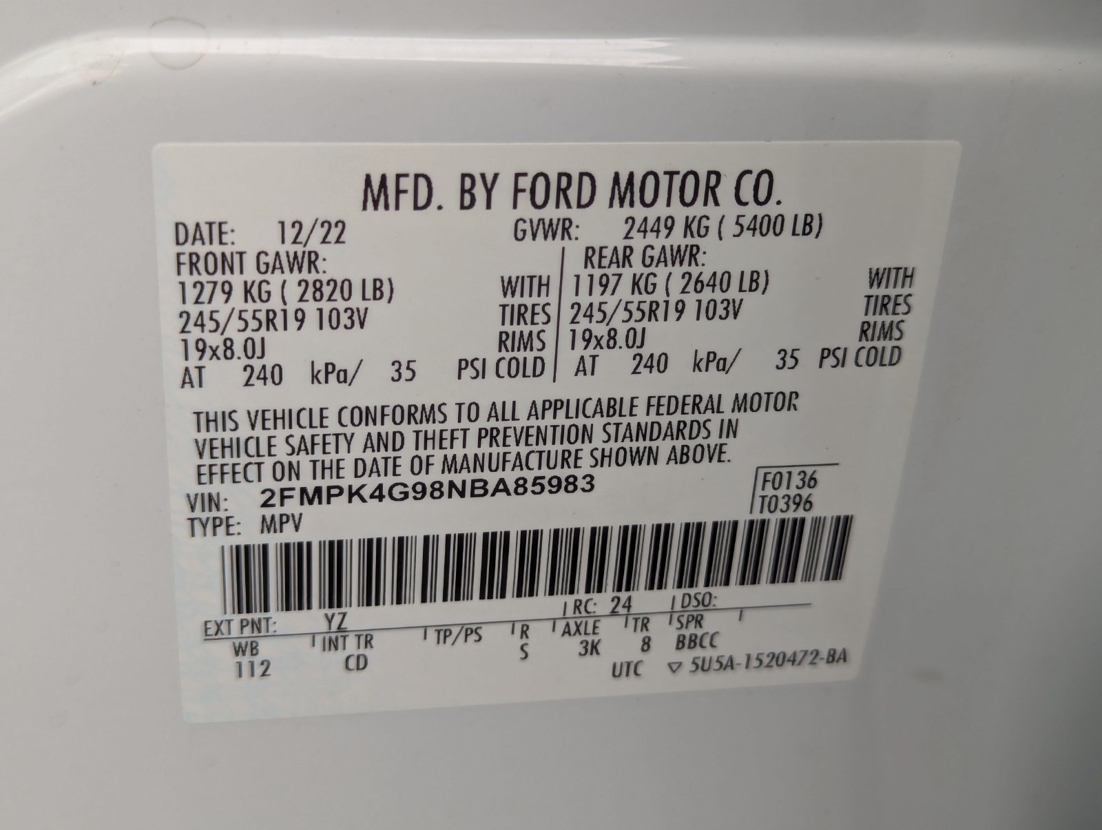 Used 2022 Ford Edge SE w/ Black Appearance Package AWD/4WD image 40