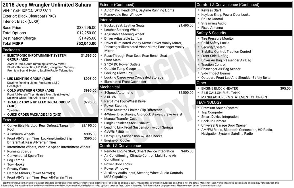 Used 2018 Jeep Wrangler Unlimited Sahara image 13
