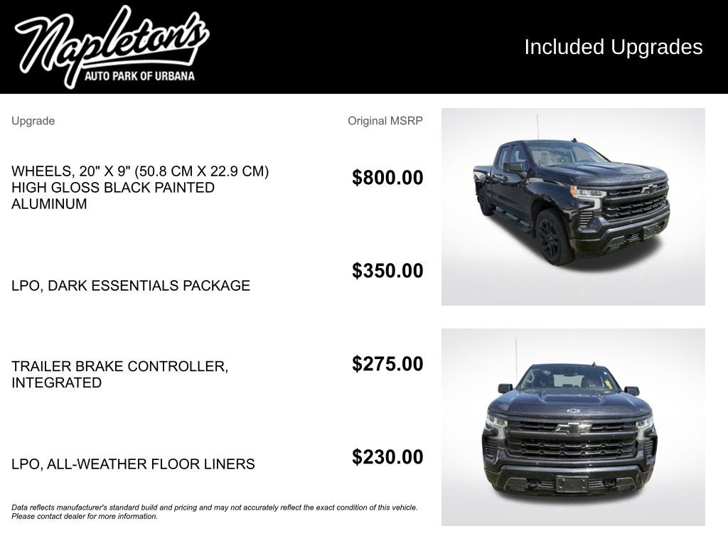 Used 2023 Chevrolet Silverado 1500 RST w/ LPO, Dark Essentials Package AWD/4WD image 2