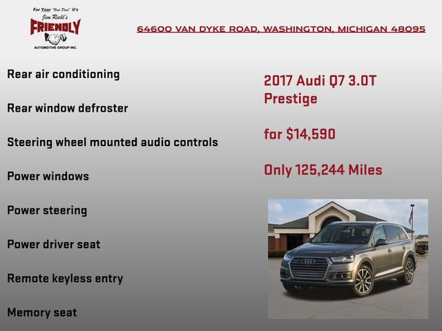 Used 2017 Audi Q7 3.0T Prestige image 3
