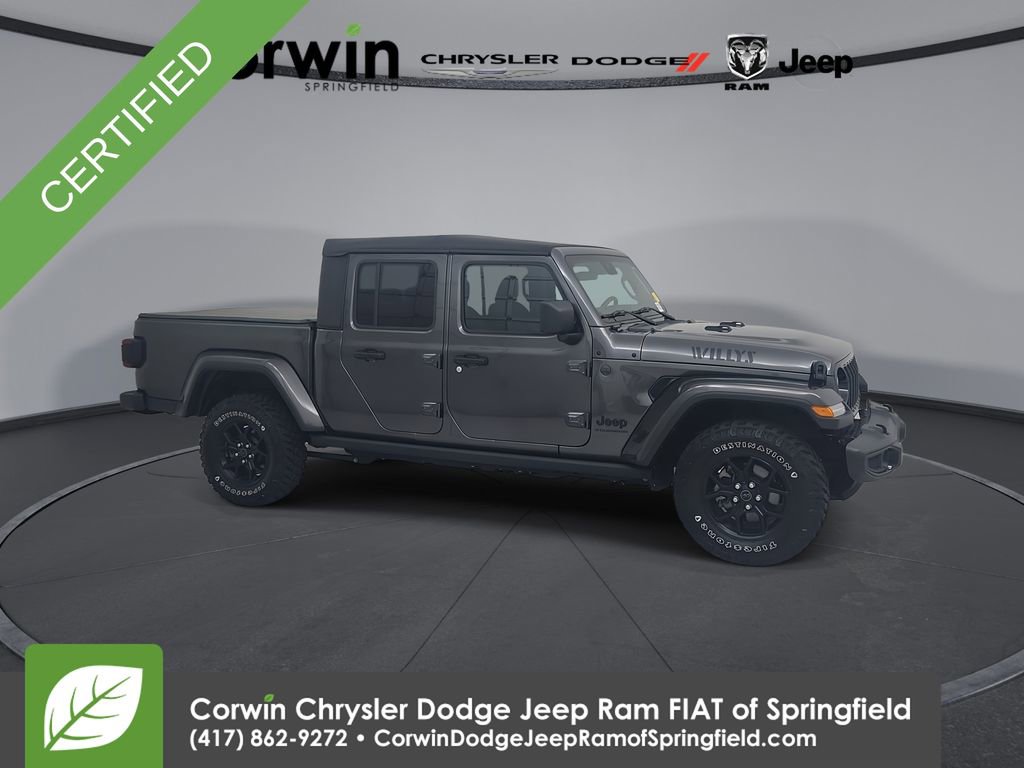 Certified 2025 Jeep Gladiator Sport AWD/4WD image 1