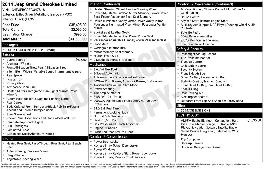 Used 2014 Jeep Grand Cherokee Limited image 39