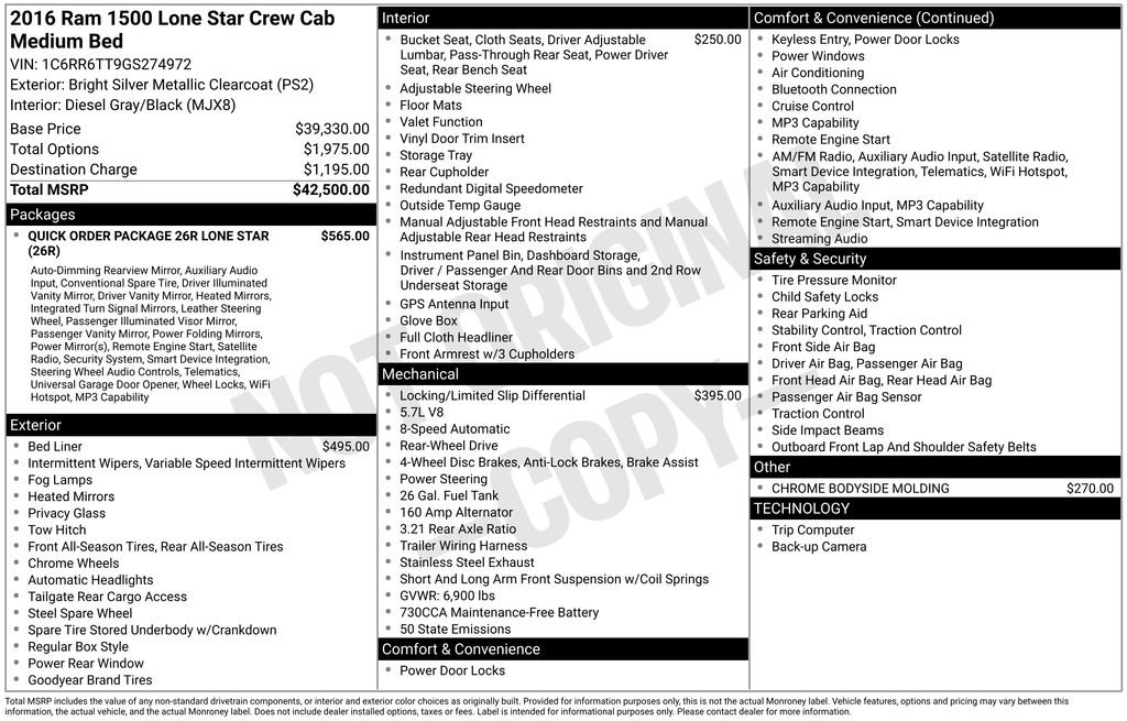 Used 2016 RAM 1500 Lone Star RWD image 39