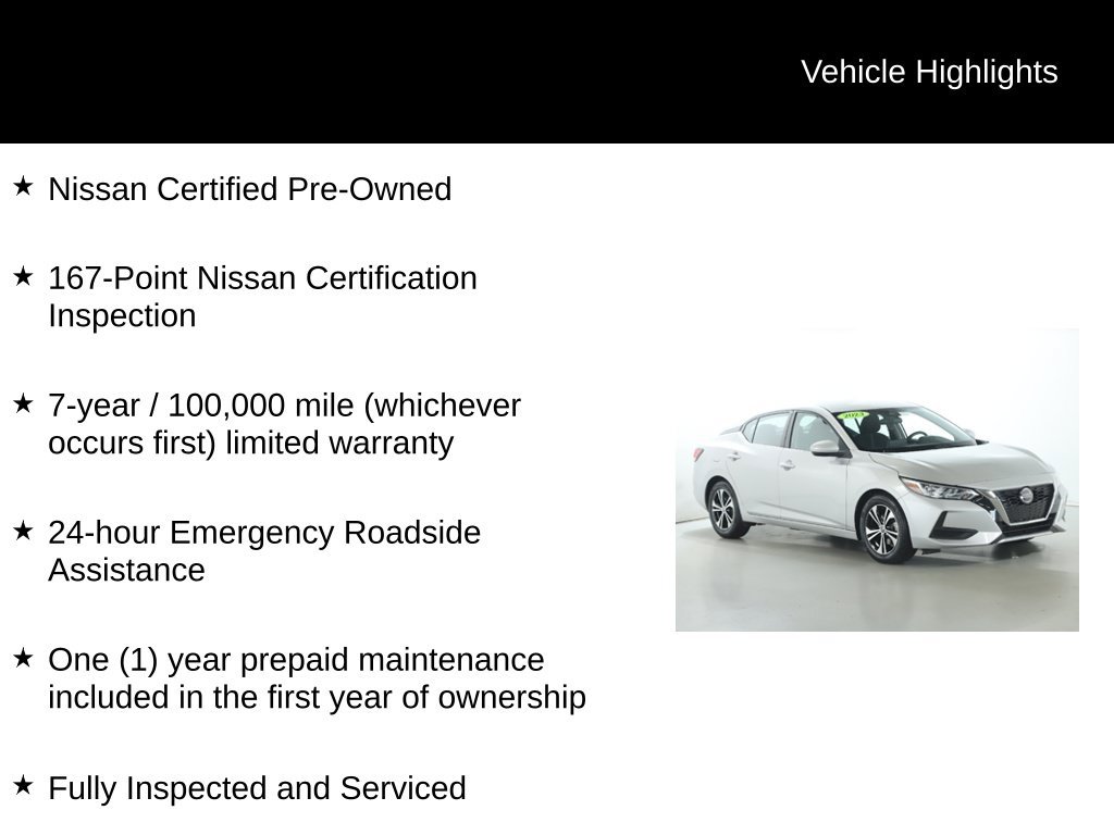 Certified 2023 Nissan Sentra SV w/ All-Weather Package FWD image 4