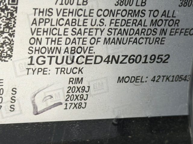 Used 2022 GMC Sierra 1500 Elevation w/ X31 Off-Road Package AWD/4WD image 32