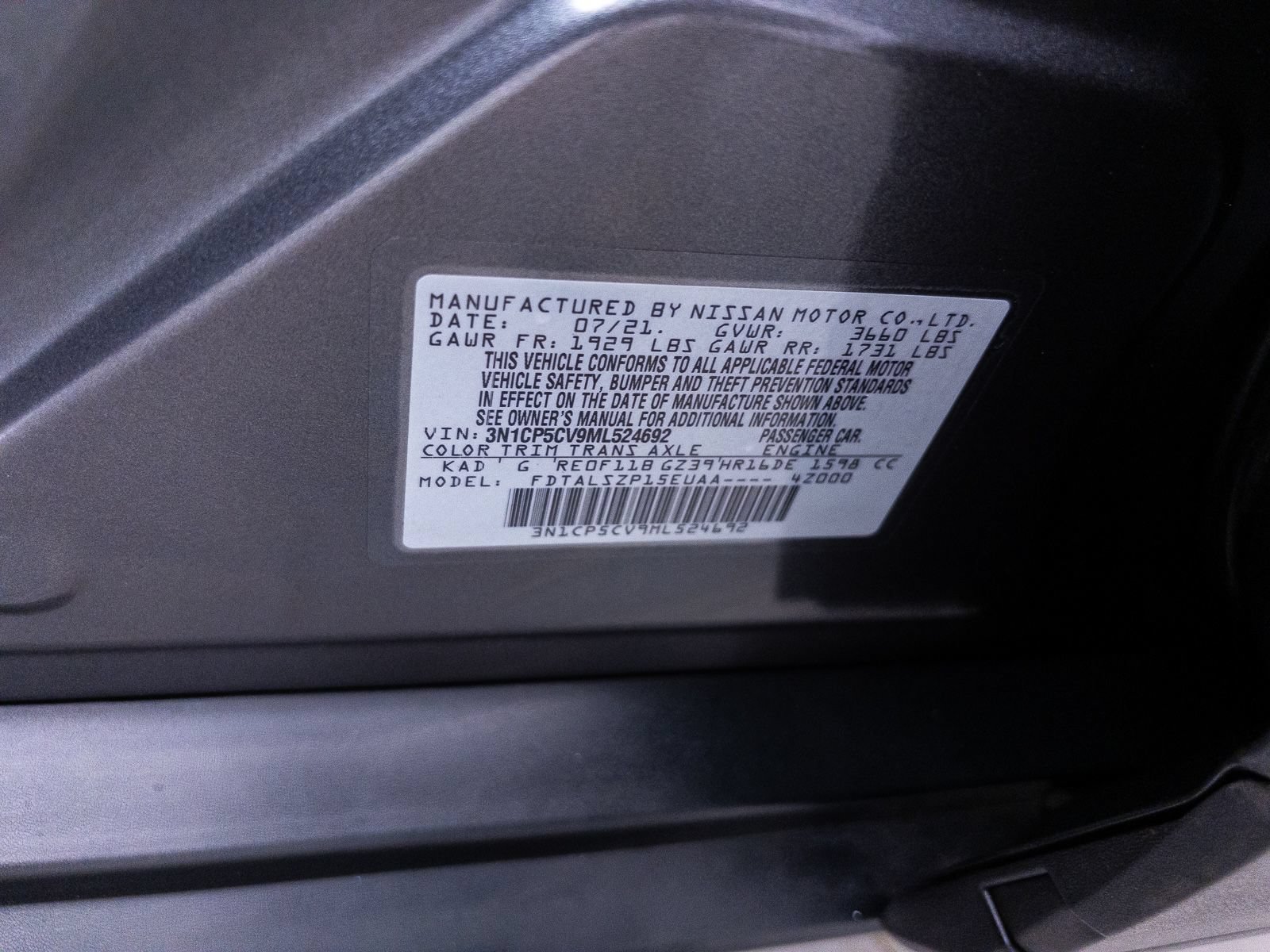 Used 2021 Nissan Kicks SV FWD image 35