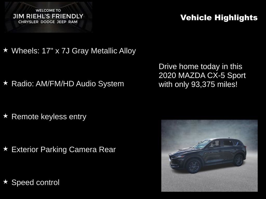 Used 2020 MAZDA CX-5 Sport FWD image 5