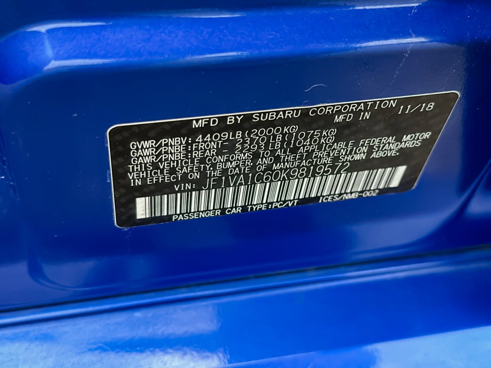 Used 2019 Subaru WRX Premium AWD/4WD image 27