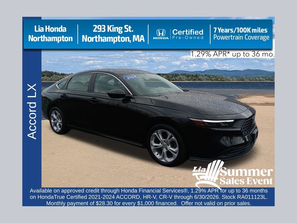 Certified 2024 Honda Accord LX image 1