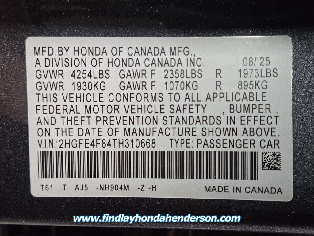Certified 2026 Honda Civic Sport Touring image 14