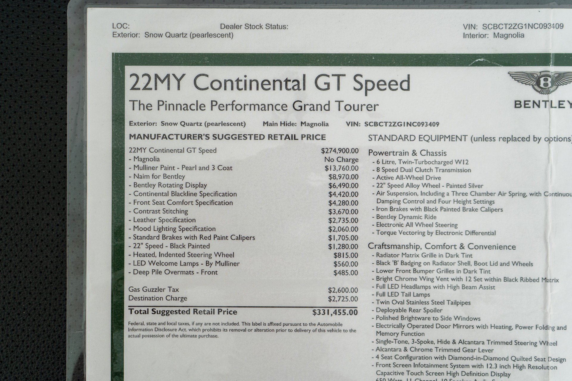 Used 2022 Bentley Continental GT Speed AWD/4WD image 24
