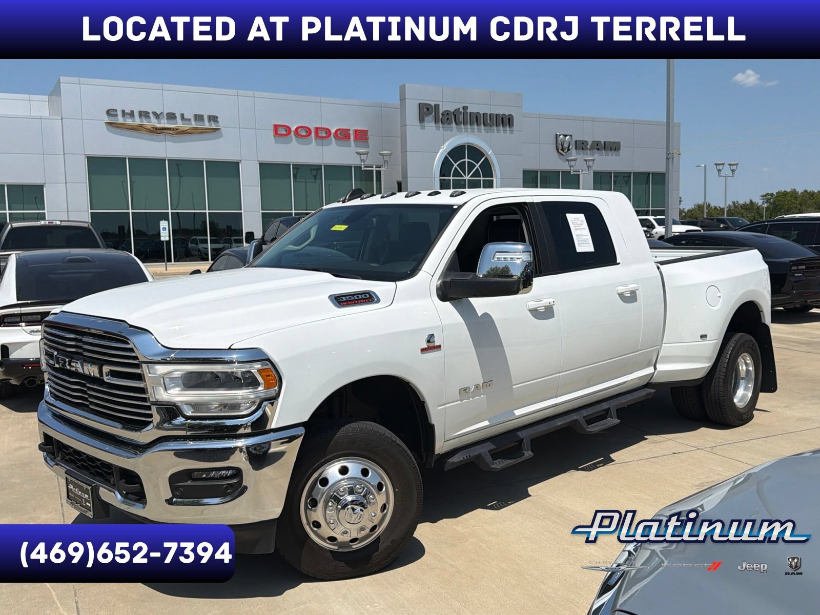 Used 2024 RAM 3500 Laramie w/ Chrome Bumper Package AWD/4WD 360° Tour