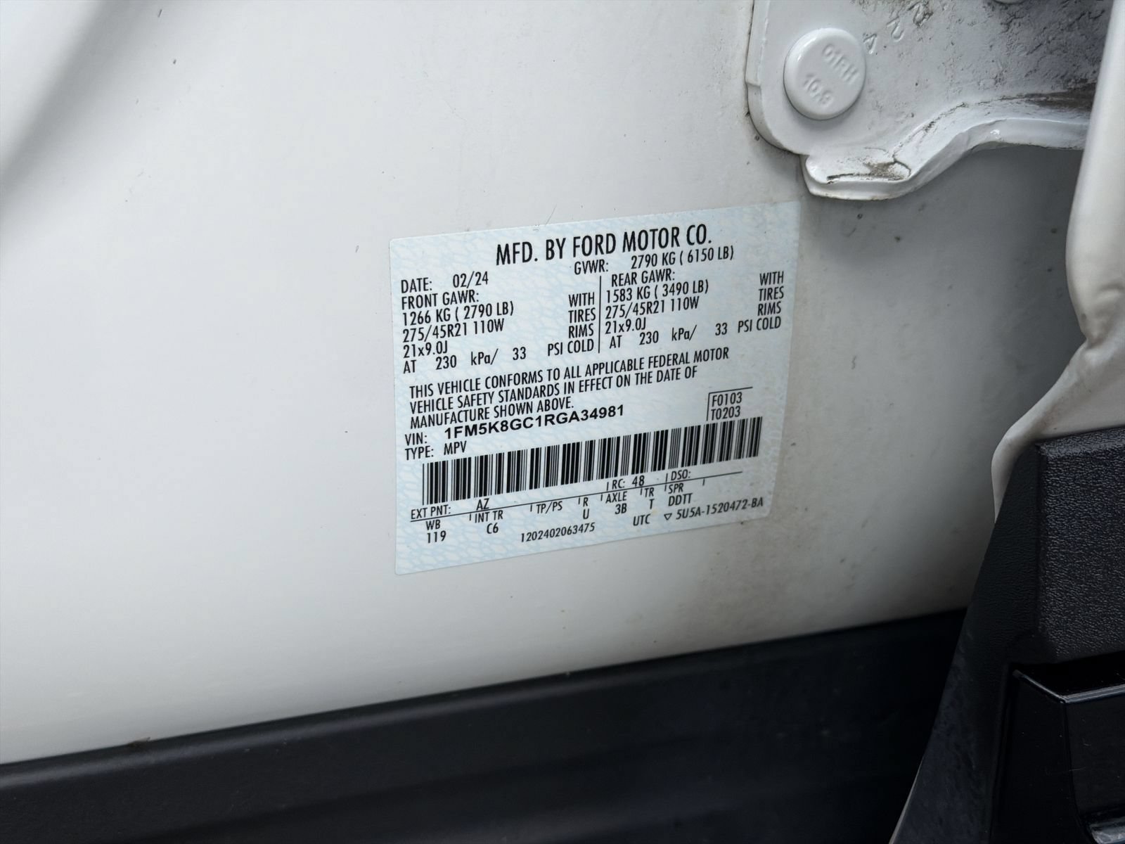 Used 2024 Ford Explorer ST w/ Equipment Group 401A AWD/4WD image 46