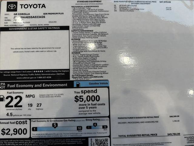 New 2025 Toyota Corolla GR image 23