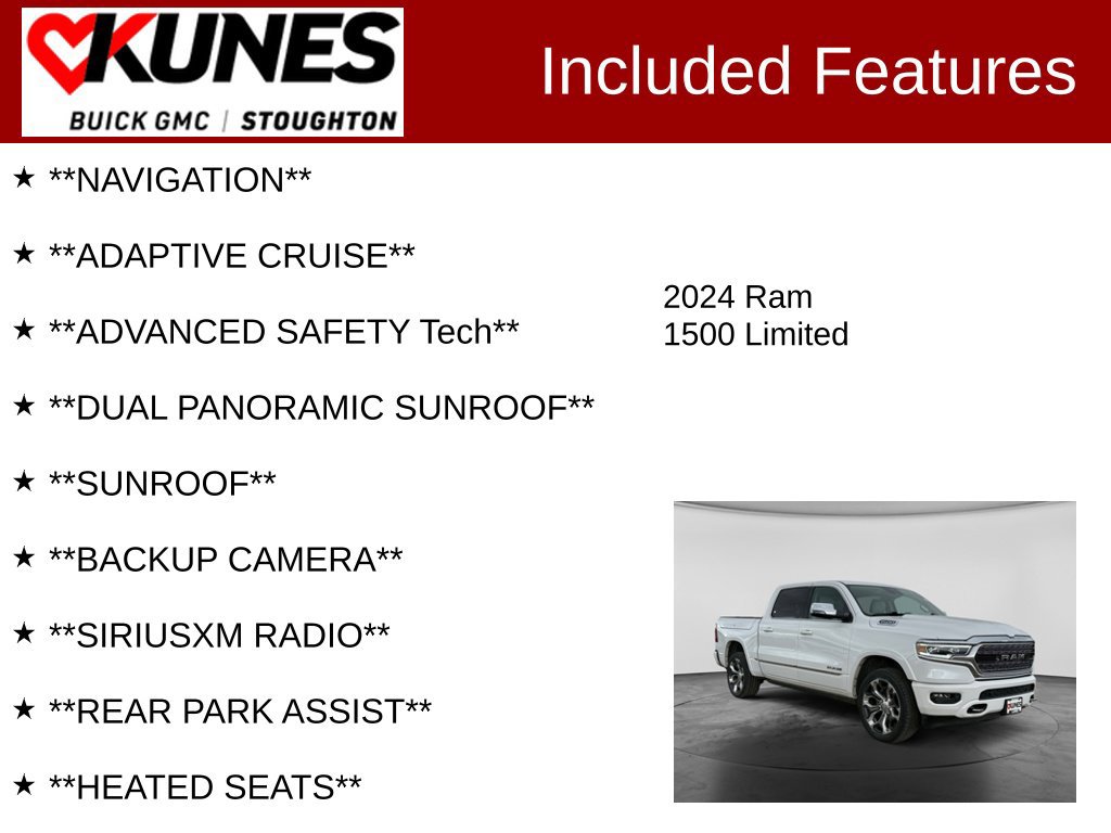 Used 2024 RAM 1500 Limited AWD/4WD image 2