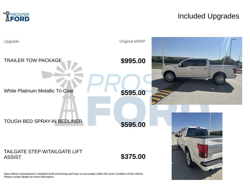 Used 2019 Ford F150 Limited w/ Trailer Tow Package AWD/4WD image 3