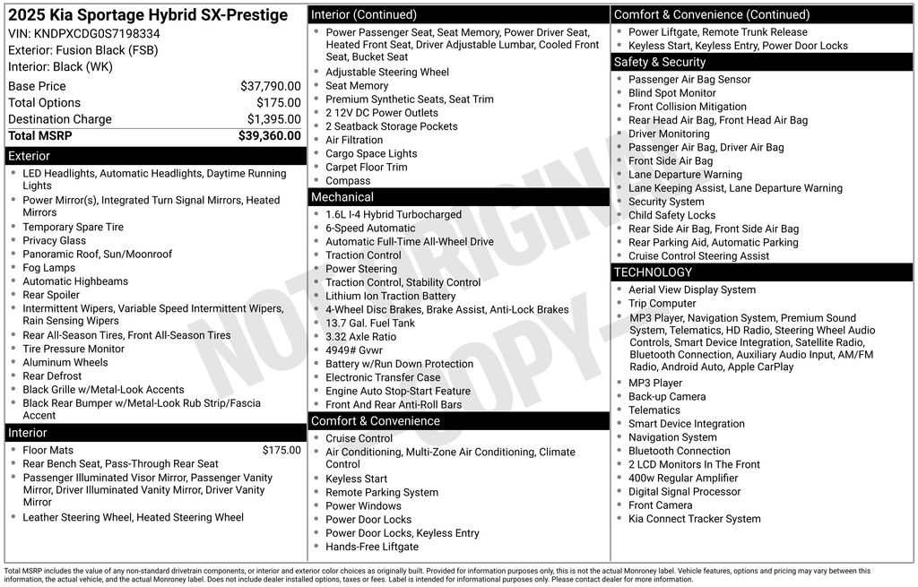 Used 2025 Kia Sportage SX Prestige AWD/4WD image 2