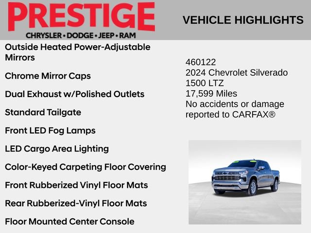 Used 2024 Chevrolet Silverado 1500 LTZ w/ Technology Package image 10