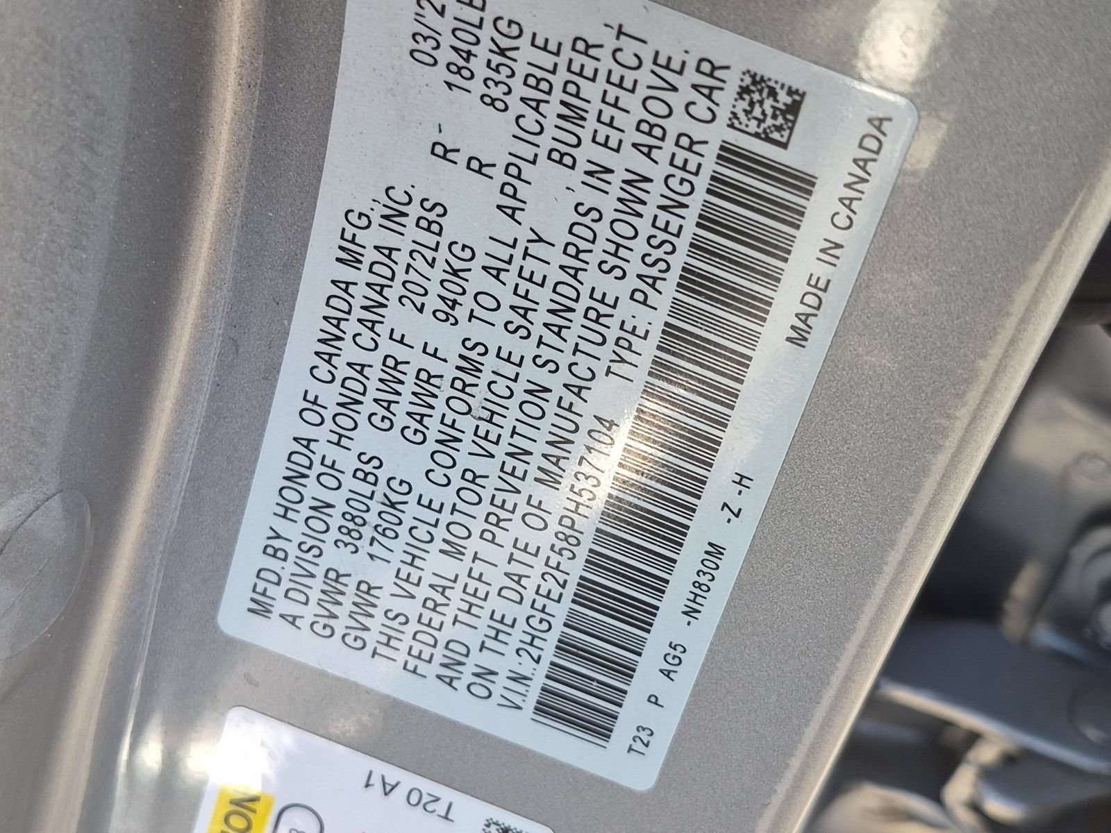 Used 2023 Honda Civic Sport image 33