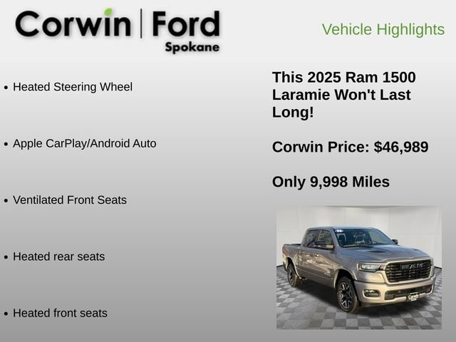 Used 2025 RAM 1500 Laramie w/ Sport Appearance Package image 24