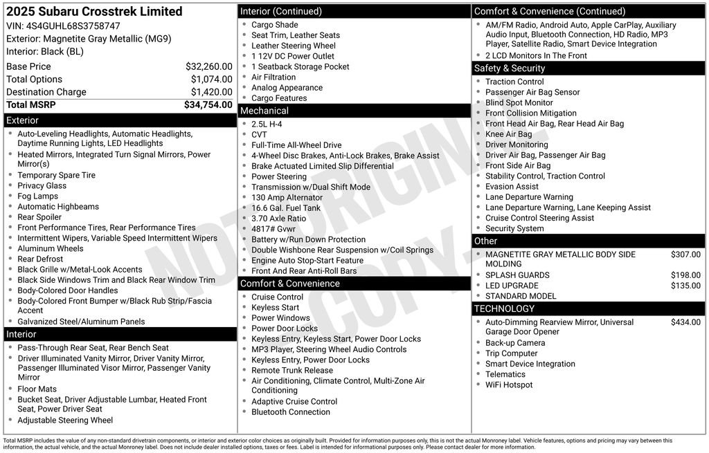Certified 2025 Subaru Crosstrek 2.5i Limited image 8