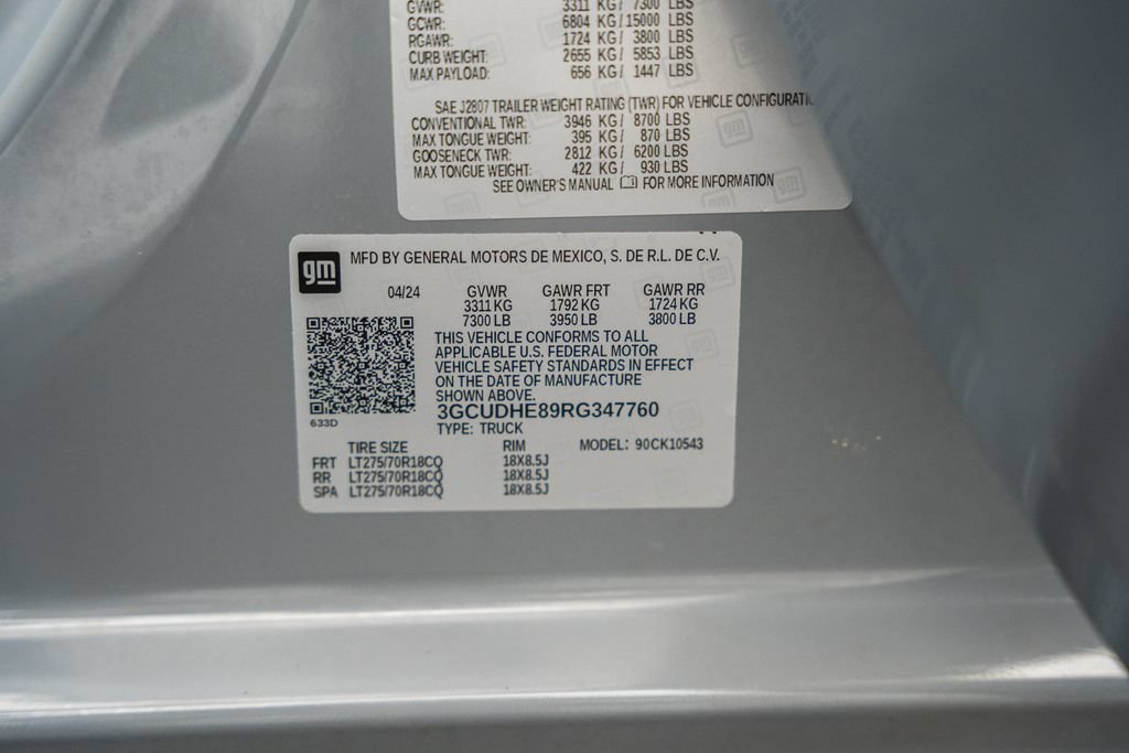 Used 2024 Chevrolet Silverado 1500 ZR2 w/ Technology Package AWD/4WD image 52