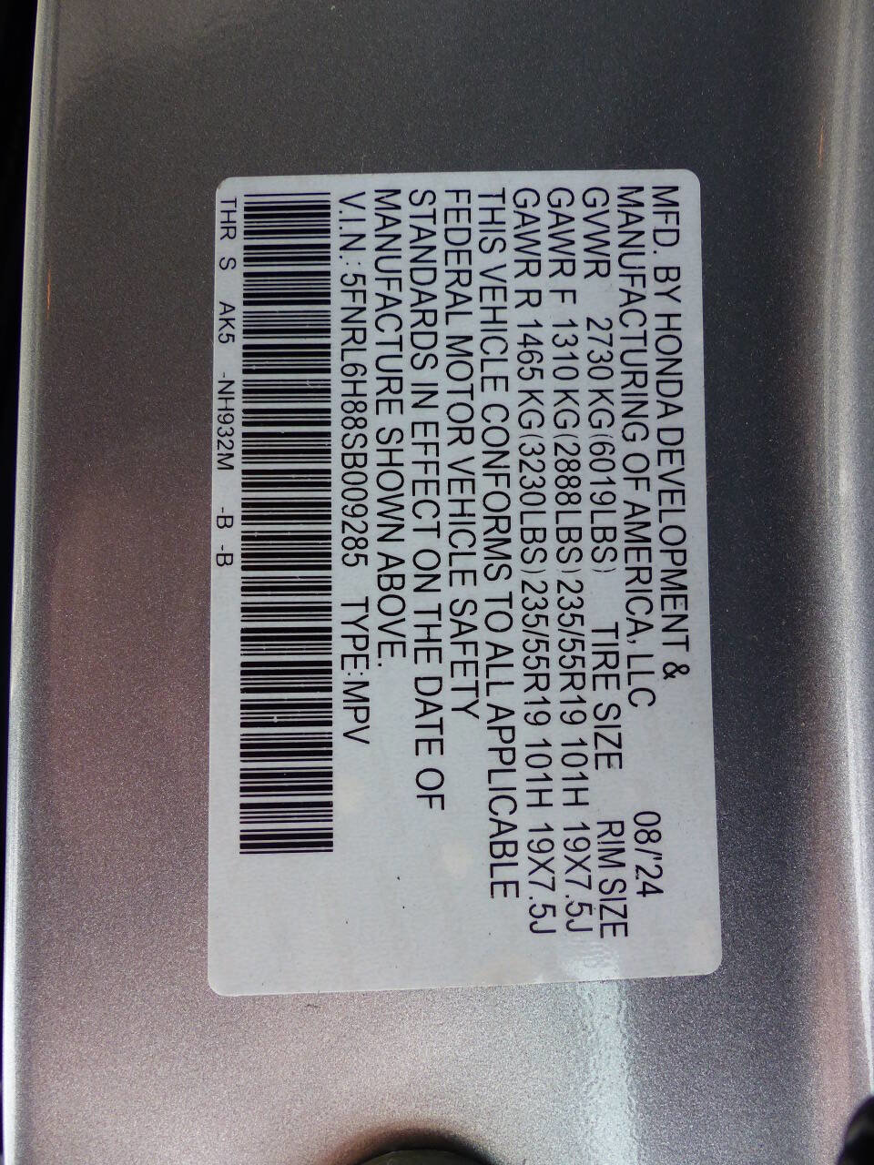 Used 2025 Honda Odyssey Touring image 21