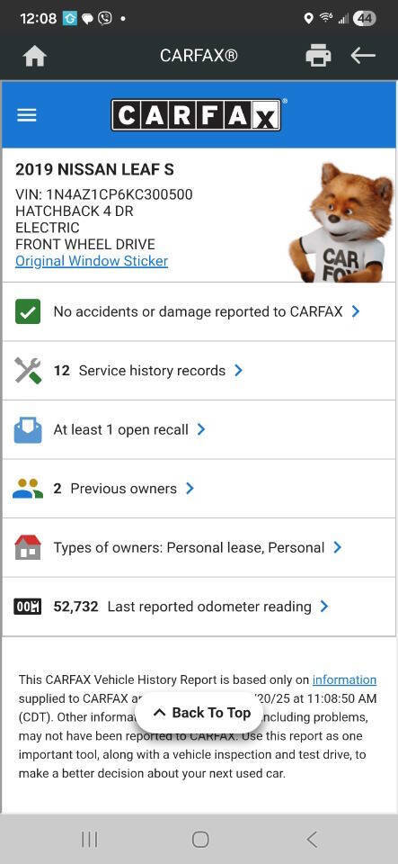 Used 2019 Nissan Leaf S w/ S Charge Package image 51