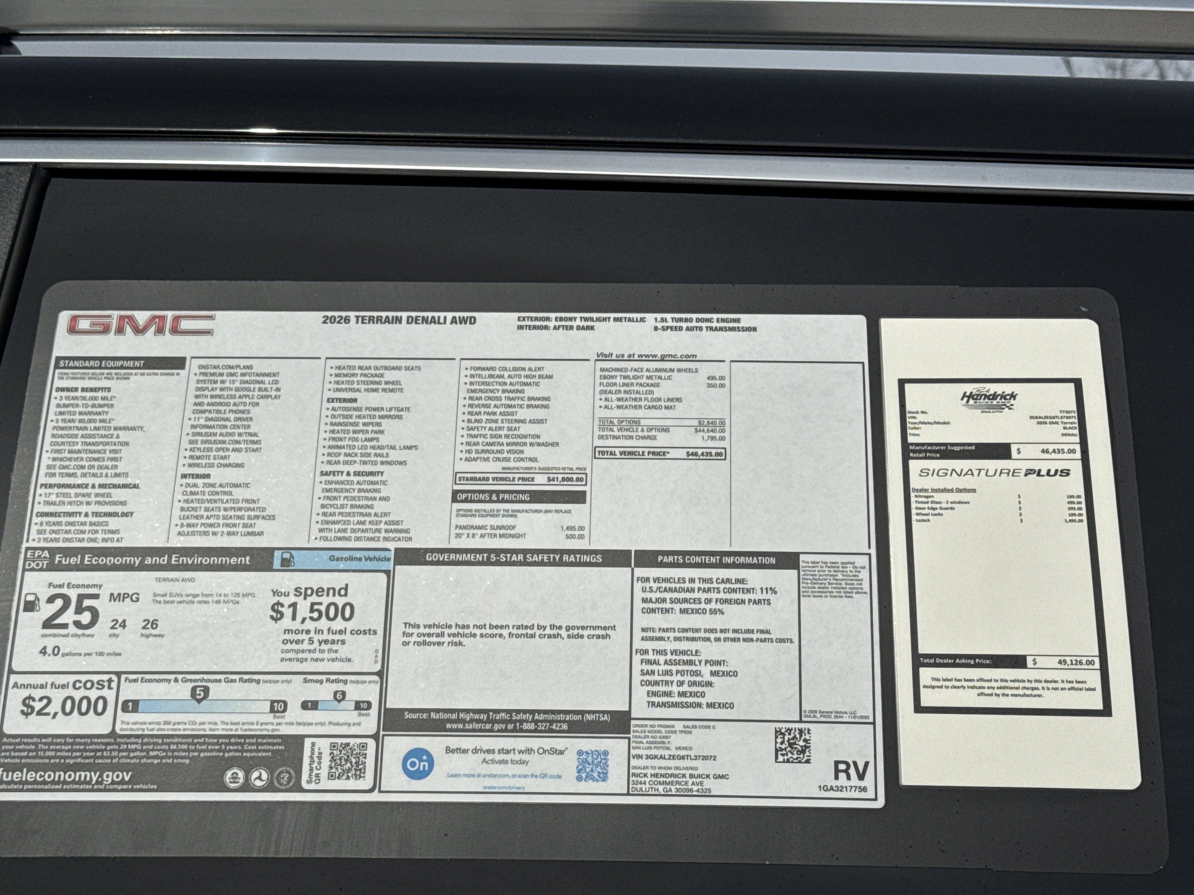 New 2026 GMC Terrain Denali w/ LPO, Floor Liner Package image 38
