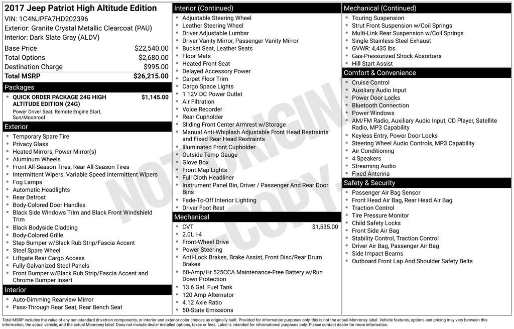 Used 2017 Jeep Patriot High Altitude image 39