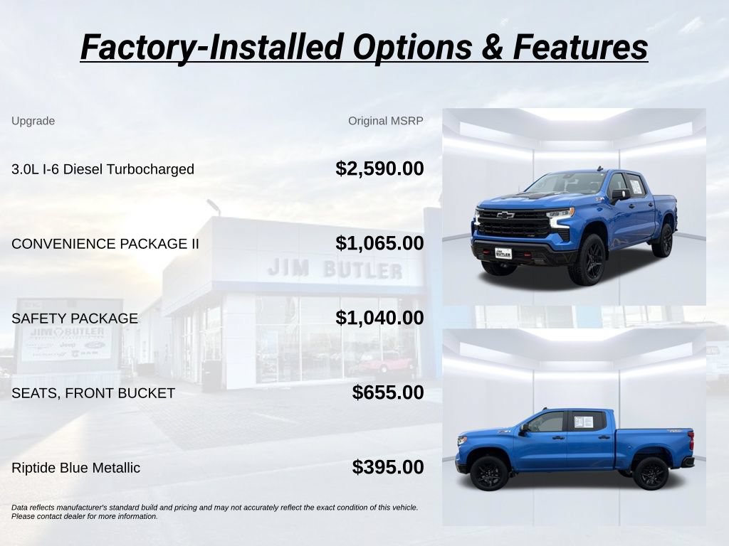 Used 2025 Chevrolet Silverado 1500 LT Trail Boss w/ Convenience Package II AWD/4WD image 3