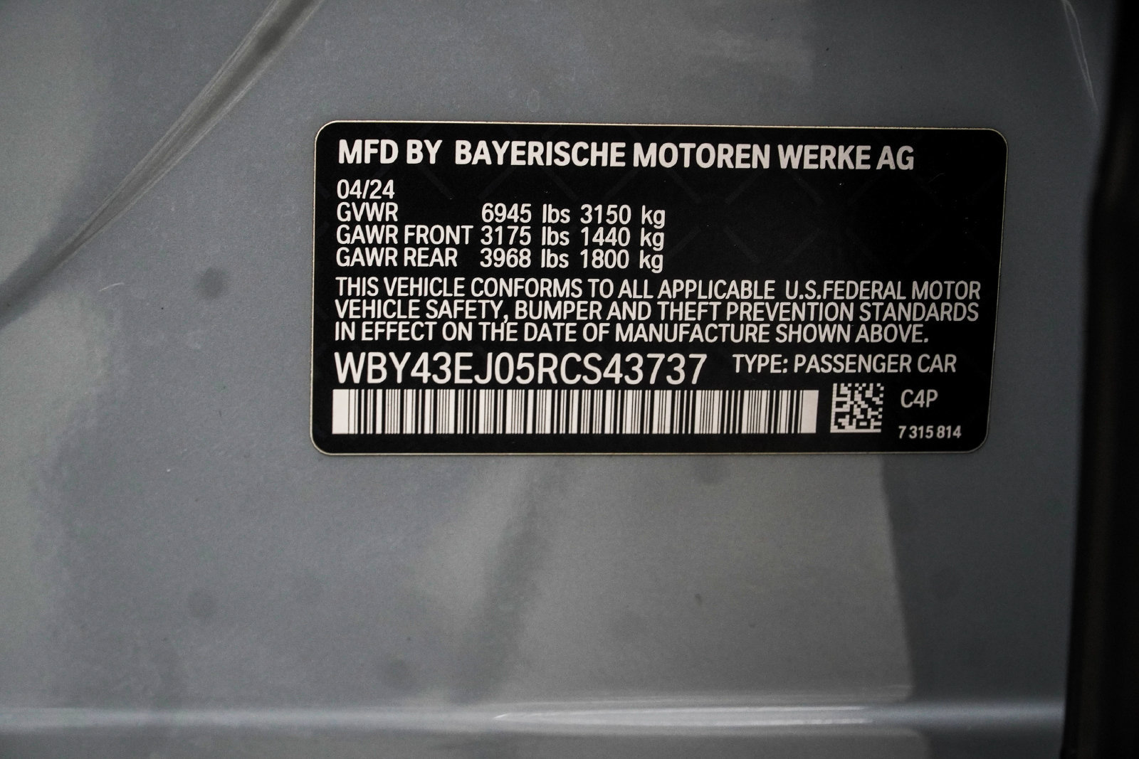 Used 2024 BMW i7 eDrive50 w/ M Sport Package RWD image 49