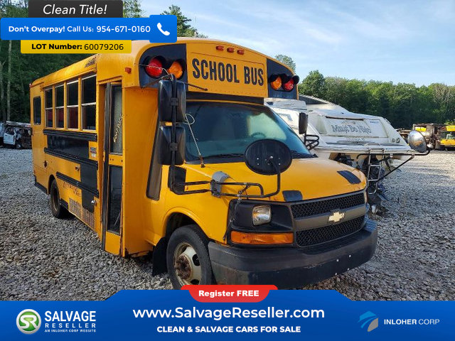 Used 2011 Chevrolet Express 3500 Extended w/ School Bus Package RWD image 1