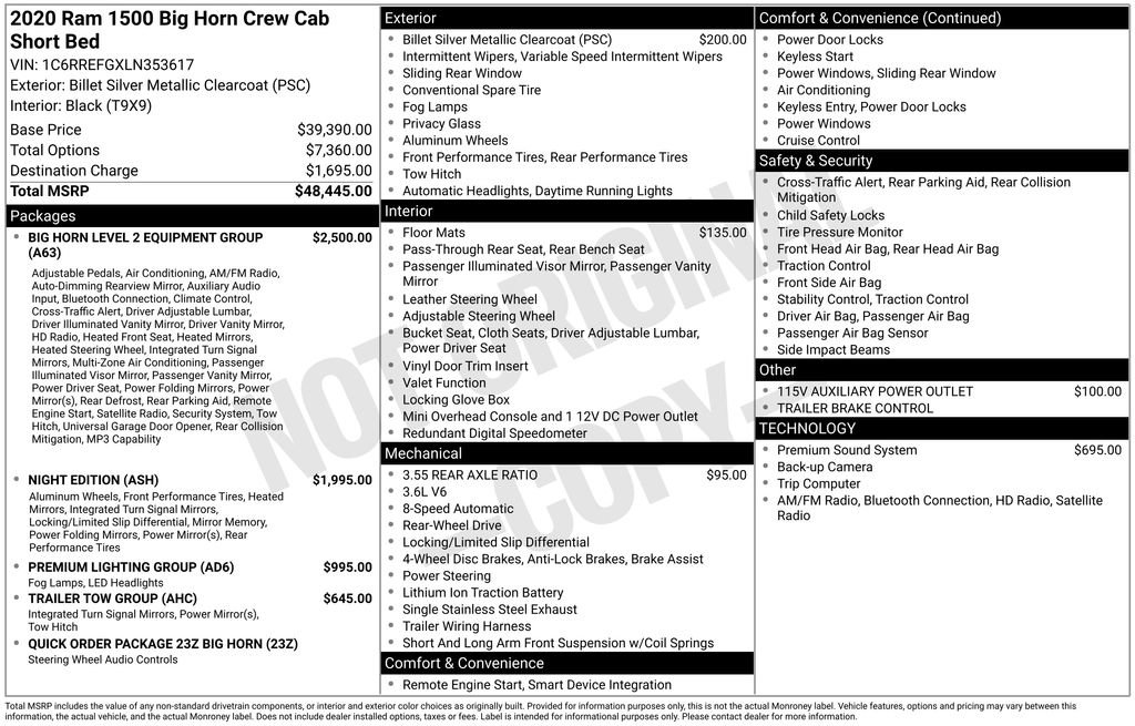Used 2020 RAM 1500 Big Horn image 40
