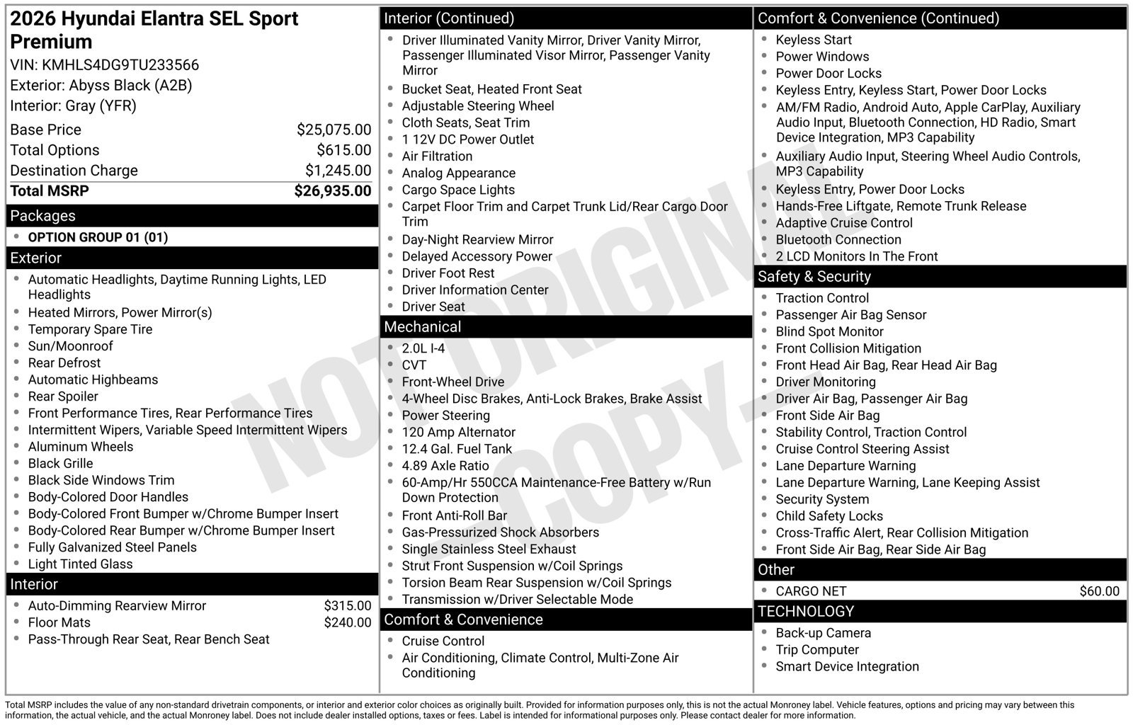 New 2026 Hyundai Elantra SEL Sport Premium FWD image 21