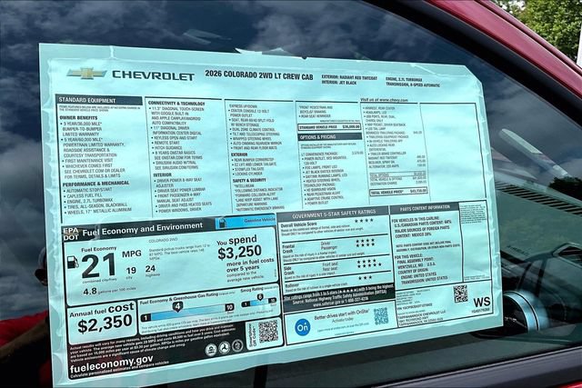 New 2026 Chevrolet Colorado LT w/ LT Convenience Package RWD image 12