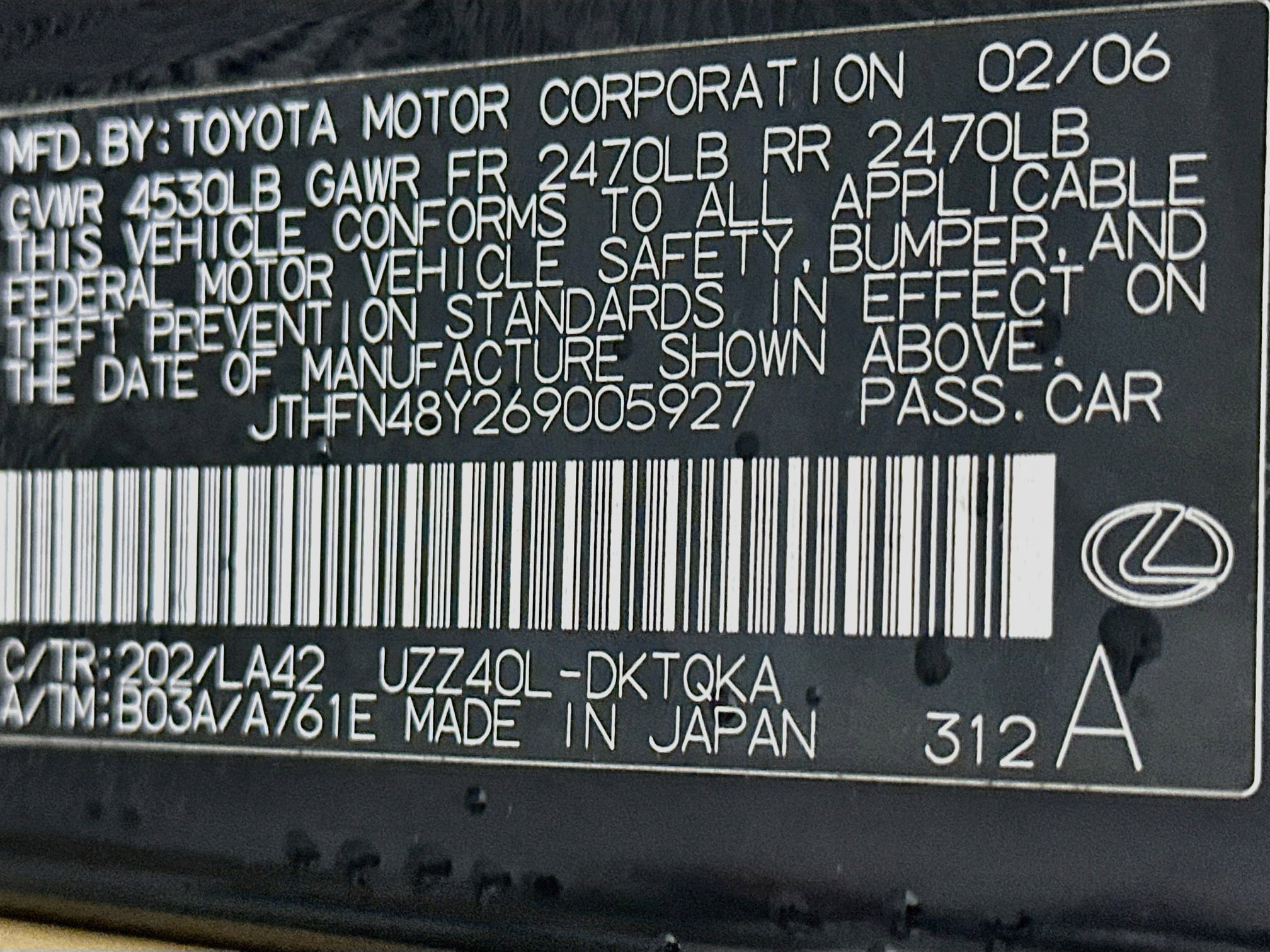 Used 2006 Lexus SC 430 Convertible RWD image 12