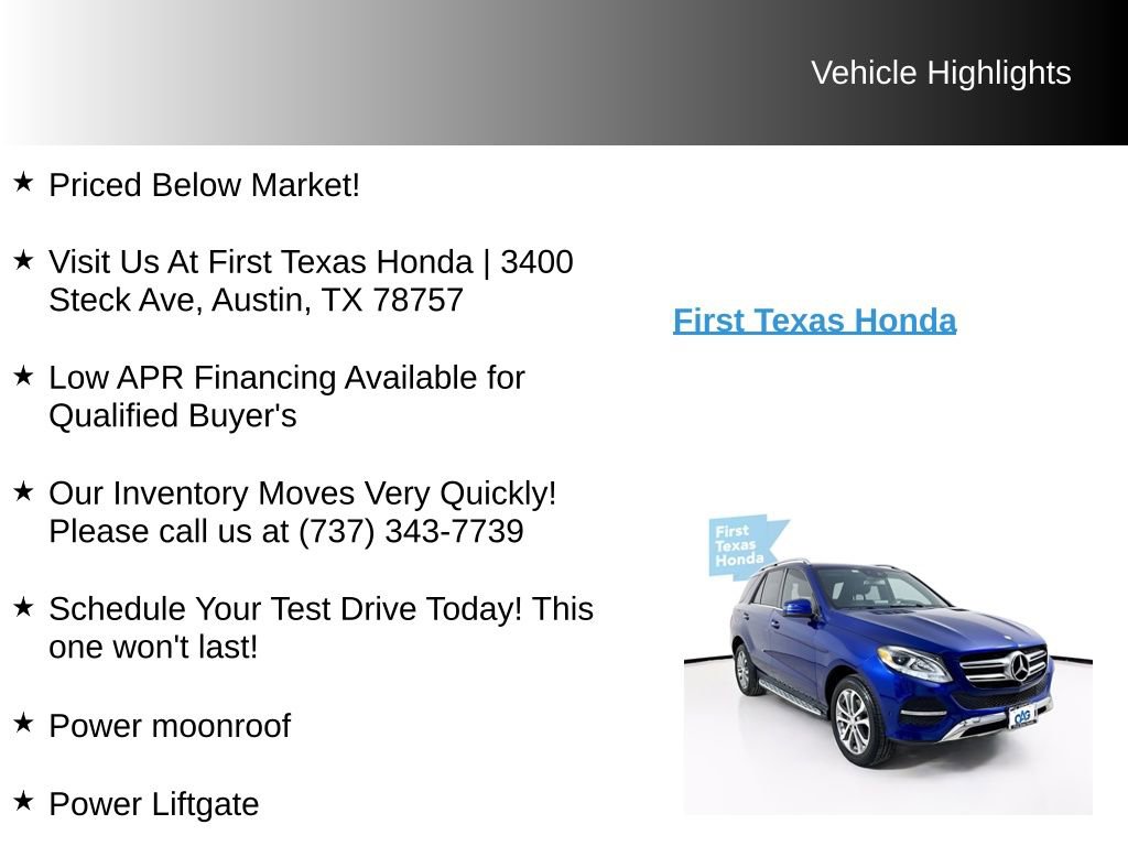 Used 2017 Mercedes-Benz GLE 350 4MATIC image 9