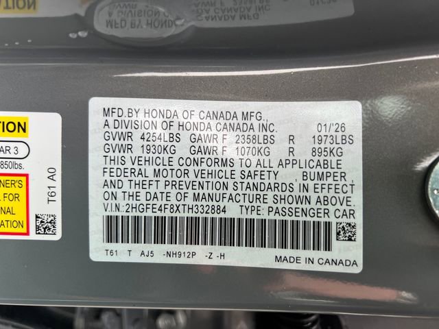 New 2026 Honda Civic Sport Touring image 19