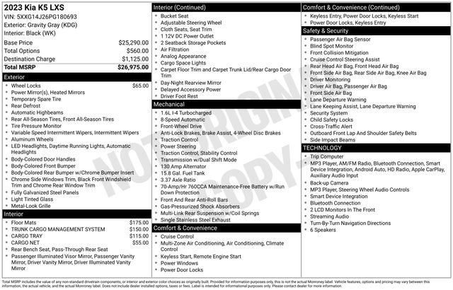 Used 2023 Kia K5 LXS FWD image 25
