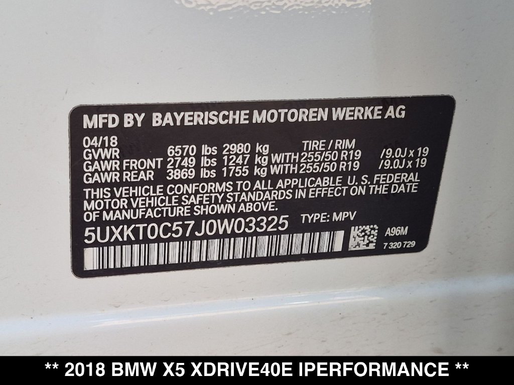 Used 2018 BMW X5 xDrive40e w/ Driving Assistance Package AWD/4WD image 35