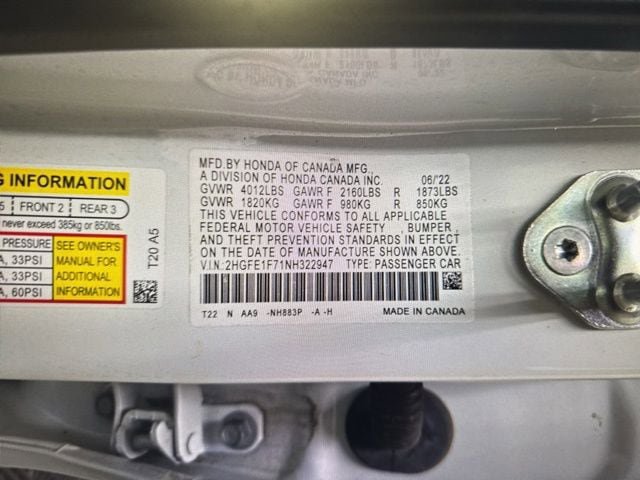 Used 2022 Honda Civic EX image 11